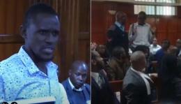 File image of man who disrupted court proceedings on July 1, 2025.
